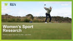 Read more about the article NEW WOMEN’S SPORT TRUST PARTNERSHIP WITH THE R&A REVEALS WOMEN’S SPORTS FANS FEEL UNDERSERVED DESPITE RECORD-BREAKING VIEWING FIGURES